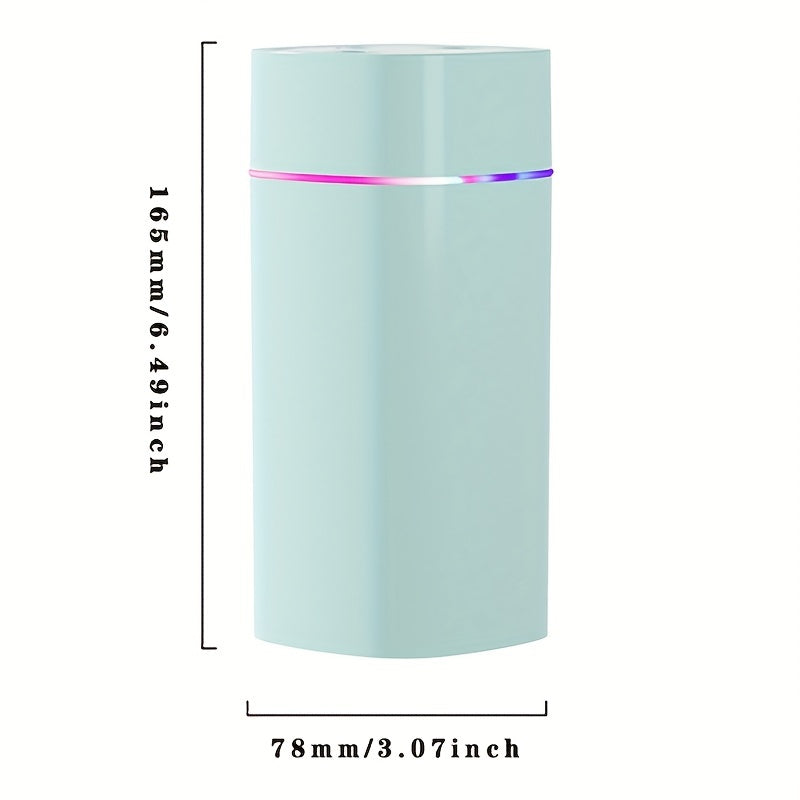 600ml Ultrasonik havo namlagich uy ofisi uchun ikki tomonlama bug'li, shovqinsiz aromaterapiya