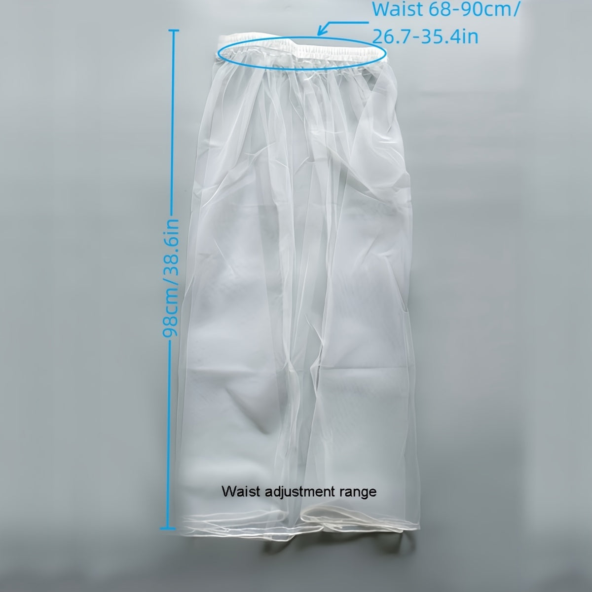 Bridal Tulle Petticoat Mesh Overlay Underskirt for Wedding Dress and Photos