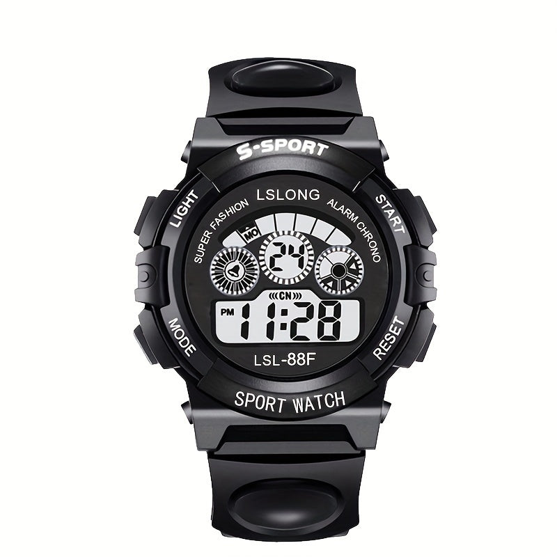 Trendy Digital Sports Smartwatch for Men and Women Waterproof Luminous Multifunctional Outdoor Watch