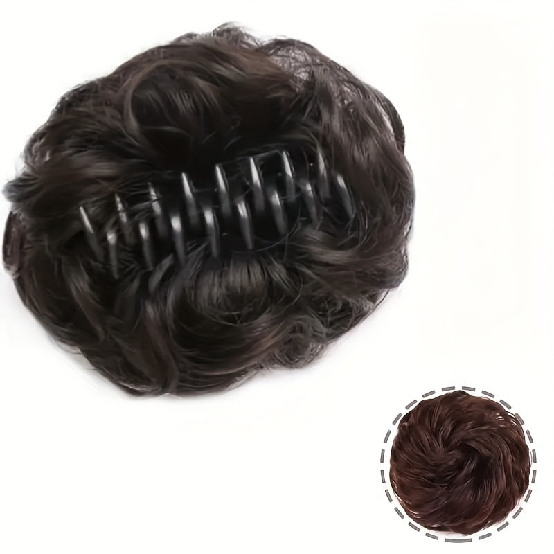 Women's Voluminous Scrunchie Wig Natural-Looking Hair Bun Extension Stylish for All Ethnicities