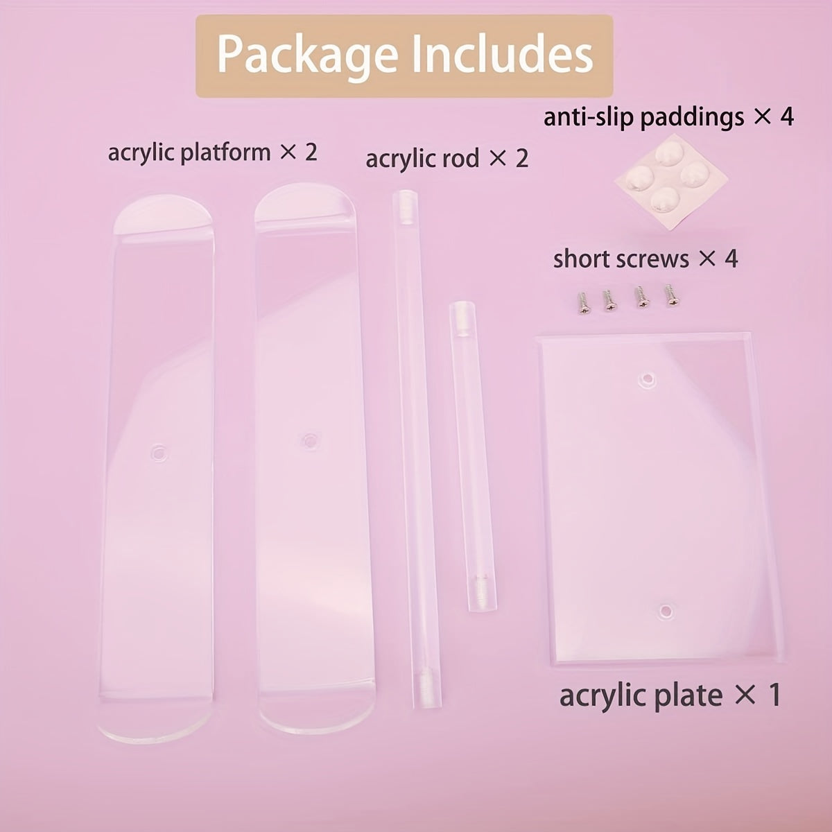 Akril zargarlik buyumlarini tashkil etuvchi, boshbog'lar va aksessuarlar uchun ikki qavatli