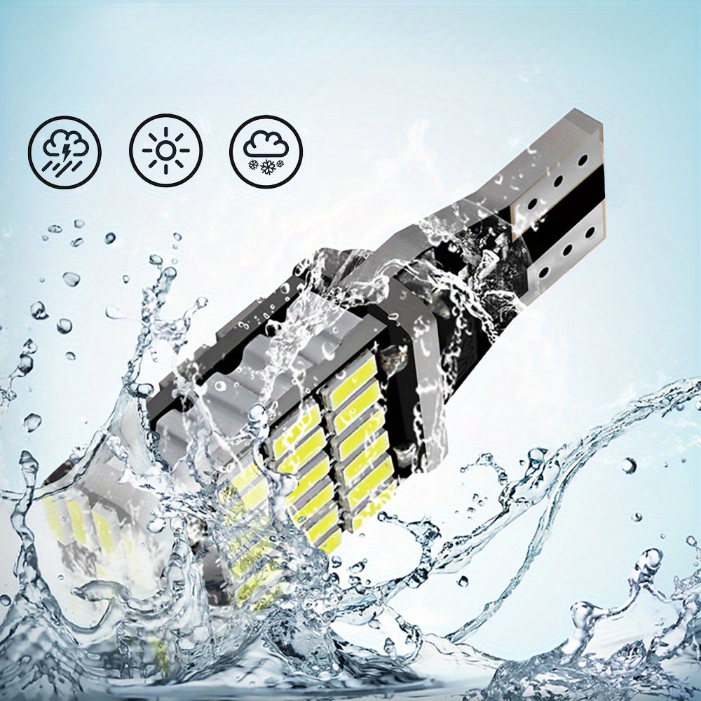 2Pcs T15 W16W 921 912 Car LED Turn Signal Bulb White 12V Backup Parking