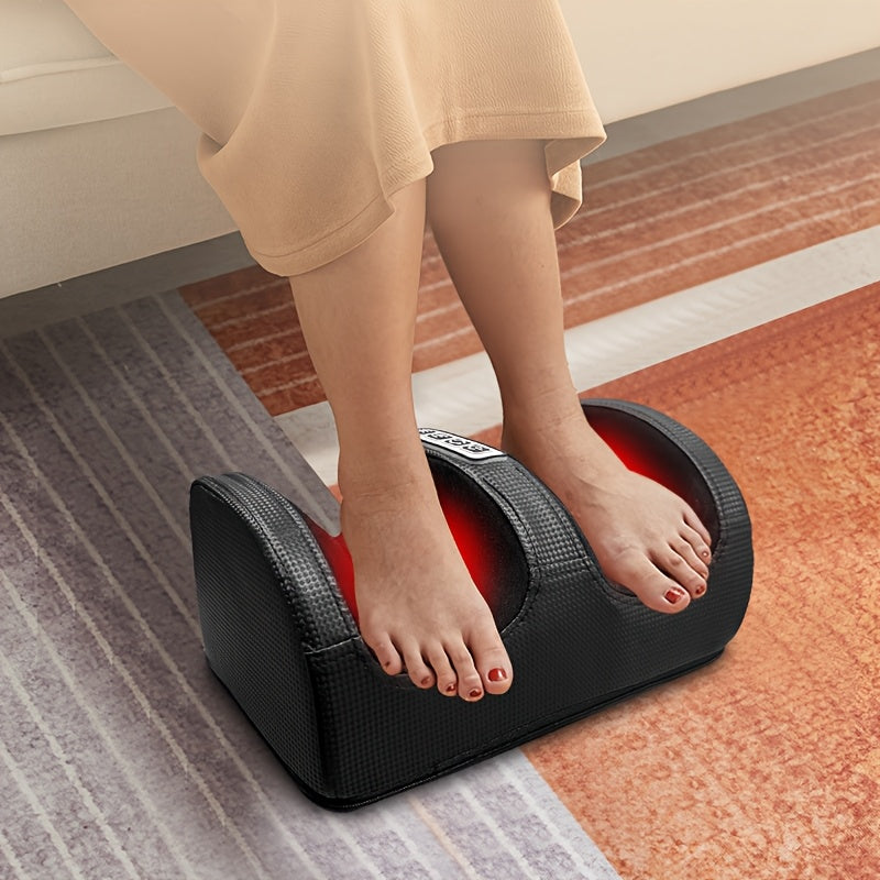 Portable Heated Foot Massager with Multiple Modes Compact Design for Relaxation
