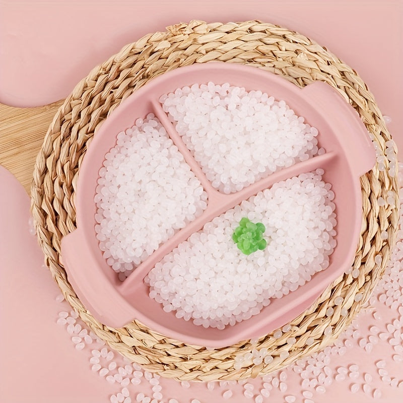 Ushbu ovqat idishi oziq-ovqat darajasidagi silikondan tayyorlangan bo'lib, o'rgatish va stol anjomlari uchun ideal hisoblanadi. U BPA dan xoli va mikroto'lqinli pechda, idish-tovoq yuvish mashinasida va pechda xavfsiz ishlatilishi mumkin.