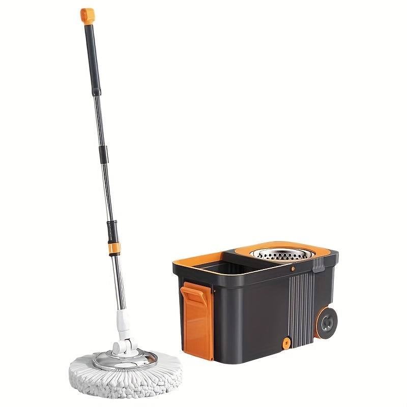 Multi-Functional Spin Mop and Bucket Set for Hardwood and Tile Floors