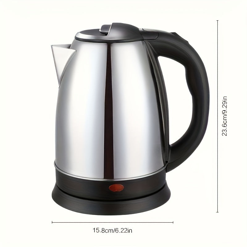 Stainless Steel Electric Kettle 1.8L 1500W Fast Boil Auto Shutoff Handle