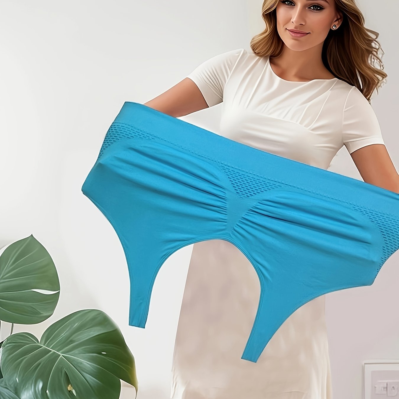 Plus Size Womens Seamless Sports Bra Double-Layer Shock-Absorbing Breathable Yoga Running Top