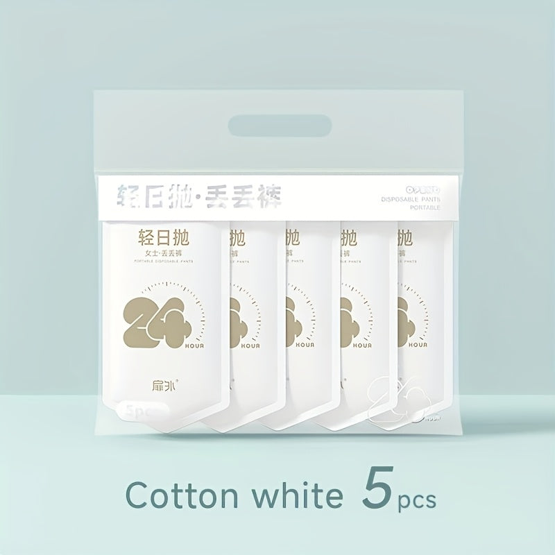 Women's Disposable Underwear Breathable Postpartum Travel Pack of 5
