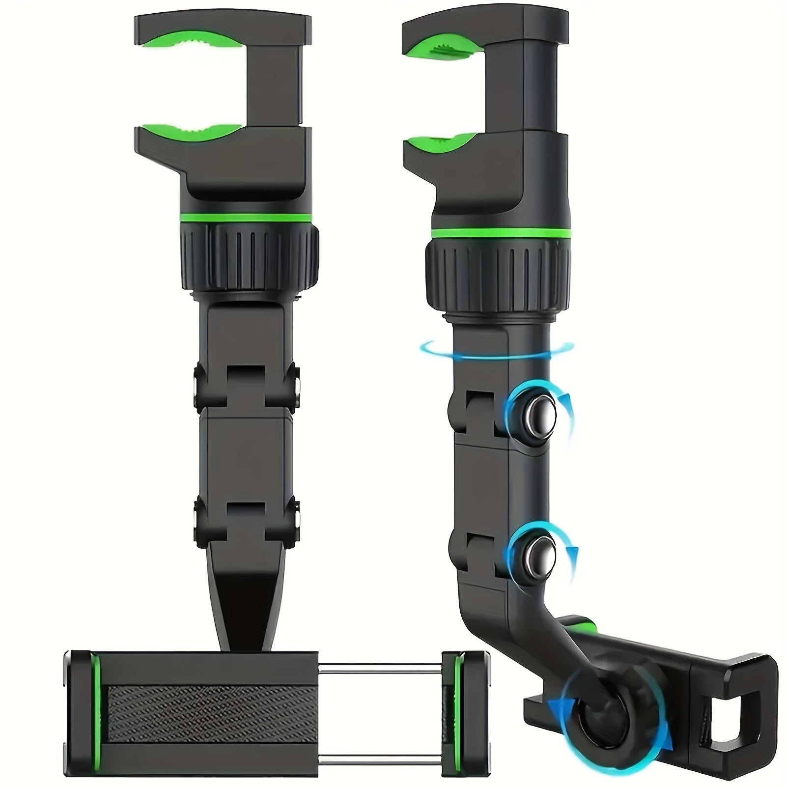 Soporte para teléfono en el parasol del coche universal, giratorio y ajustable, de ABS, para tablero