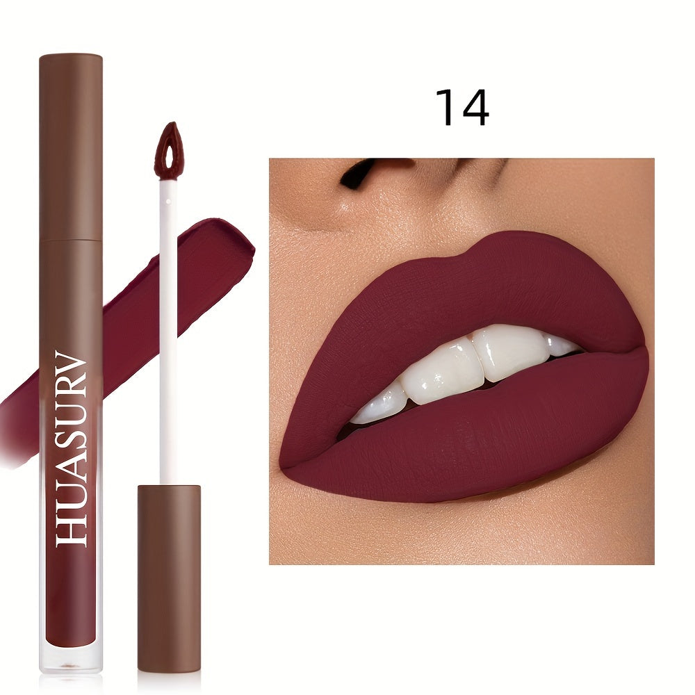 Women's Velvet Matte Liquid Lipstick 19 Shades Long-Lasting, Rich Color