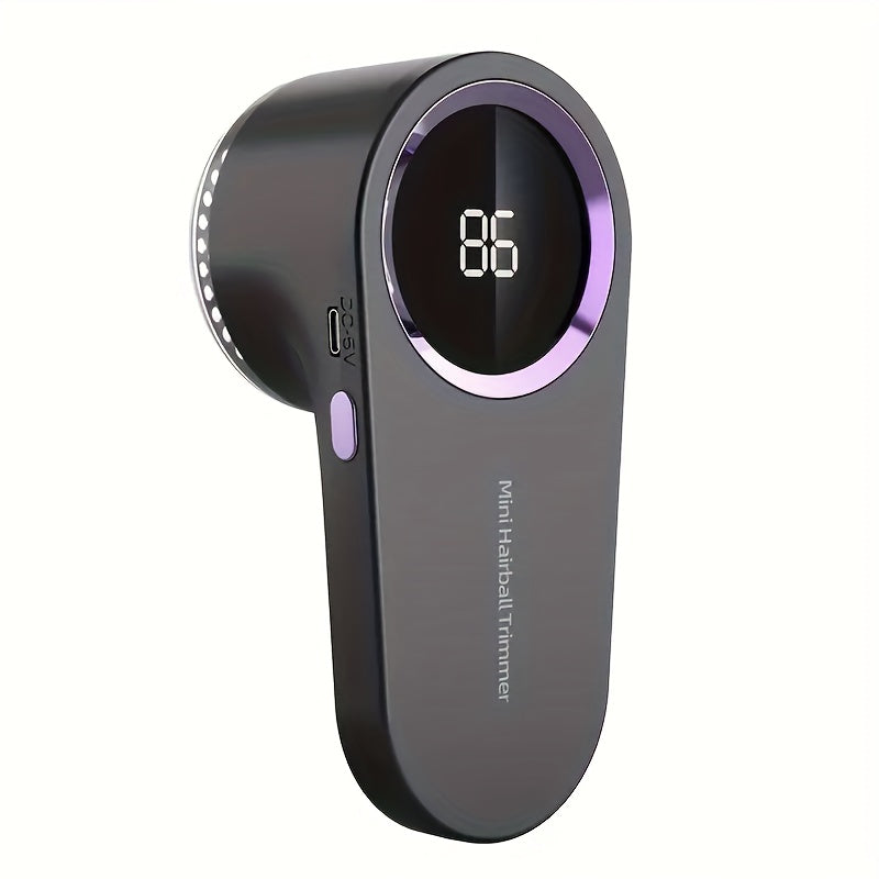 Rechargeable Lint Remover with Digital Display and Steel Blades for Clothes Sofa Carpet