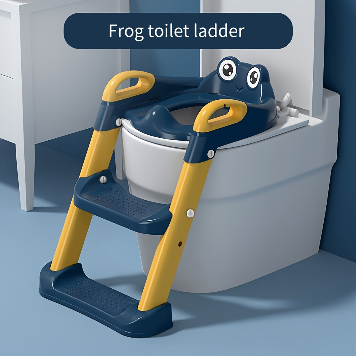 Kids' Green Plastic Toilet Trainer Ladder for Bathroom Training