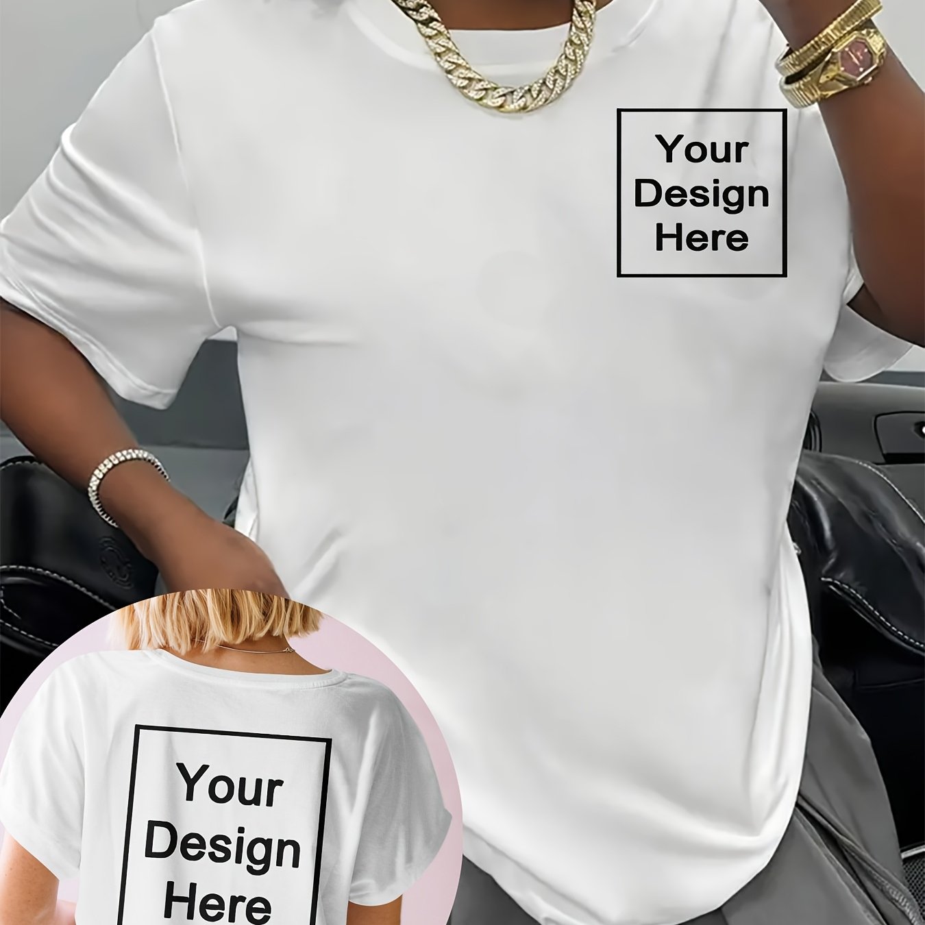 Camiseta deportiva casual para mujer de talla grande azul de manga corta uniformes de entrenamiento personalizados