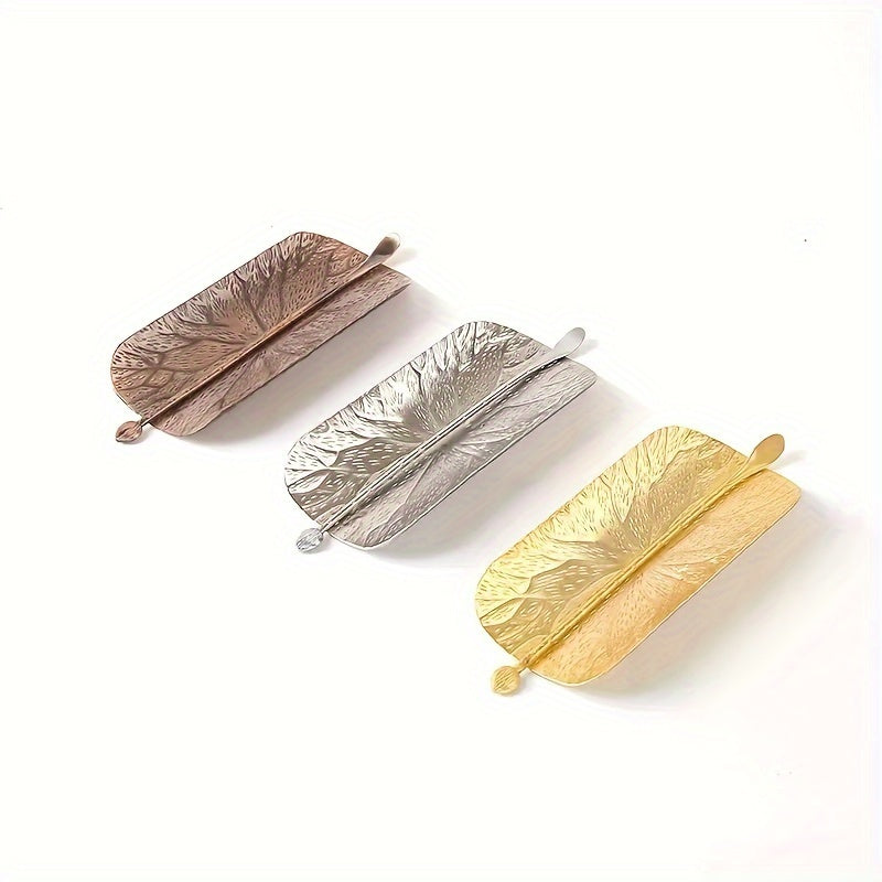 Conjunto de cucharas de metal de lujo para té con diseño de cesta de mimbre para amantes del té