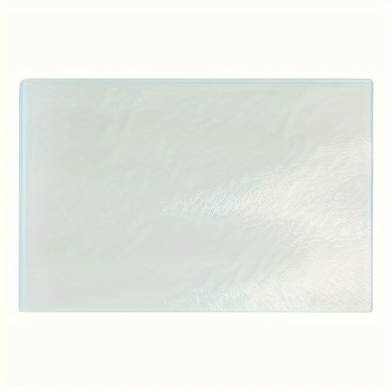 Set of 2 Clear Tempered Glass Cutting Boards Kitchen Heat Resistant Countertop Protectors