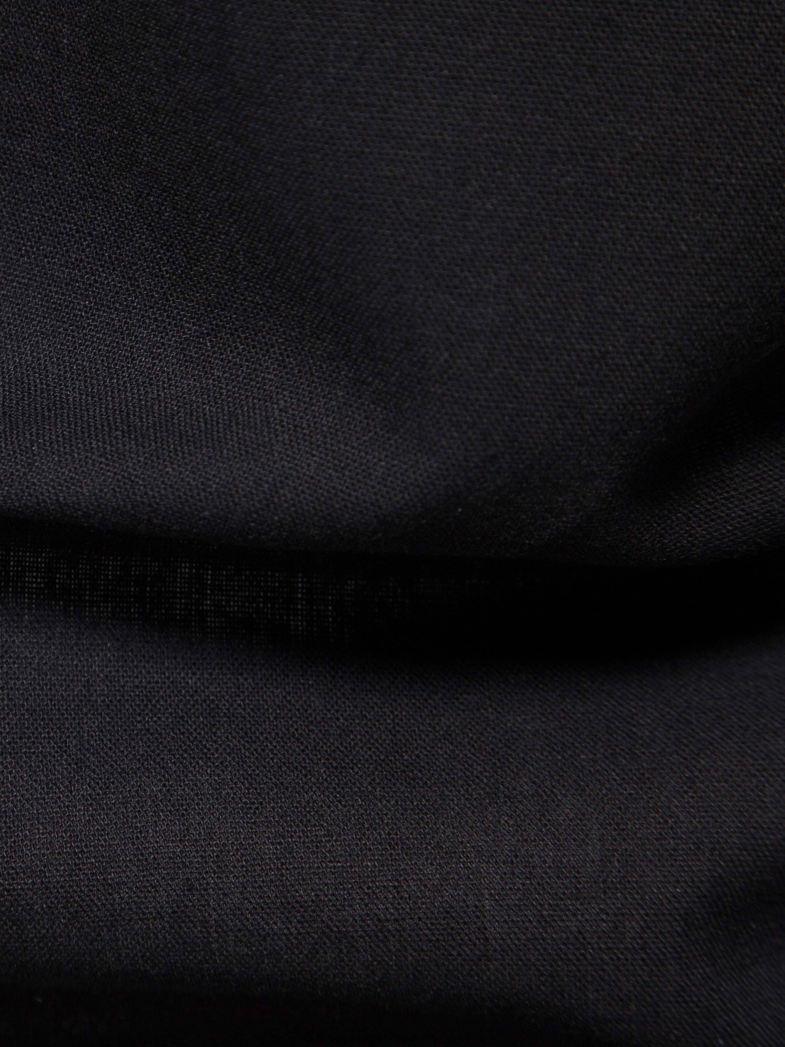 Men's Cotton Long-Sleeve Shirt Set Spring Autumn Stand Collar Slim Fit Solid Color Outdoor