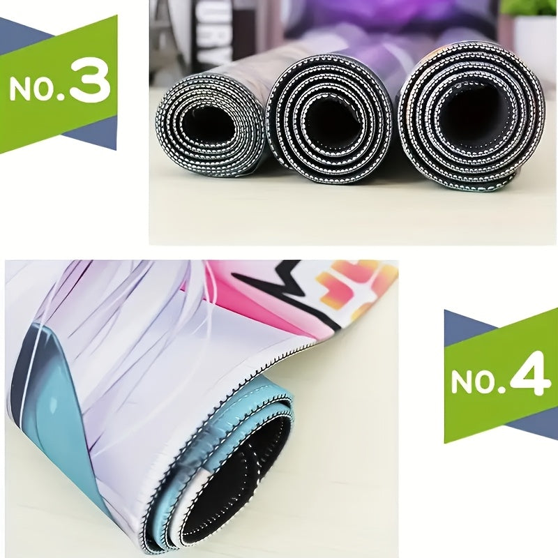 Large Hexagonal Honeycomb Pattern Mouse Pad Non-Slip Gaming Office Travel Polyester