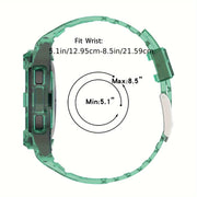 Integrated Transparent Sport Watch Band for Samsung Galaxy Watch6/5/4 40mm 44mm with Protective Case