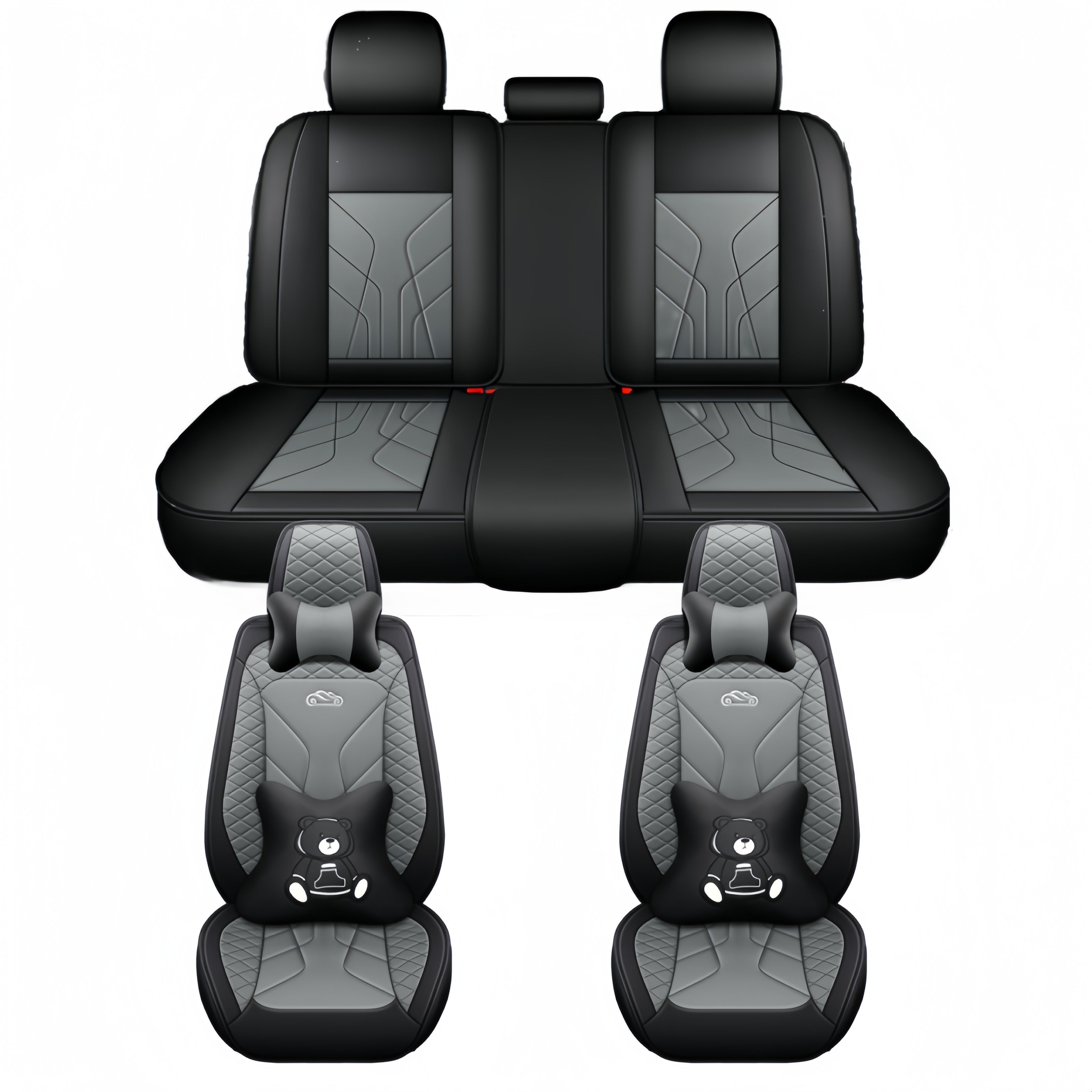 Avtomobil o‘rindiq qoplamalari, barcha mavsumlar uchun to‘liq qamrov, yostiq, oson parvarish