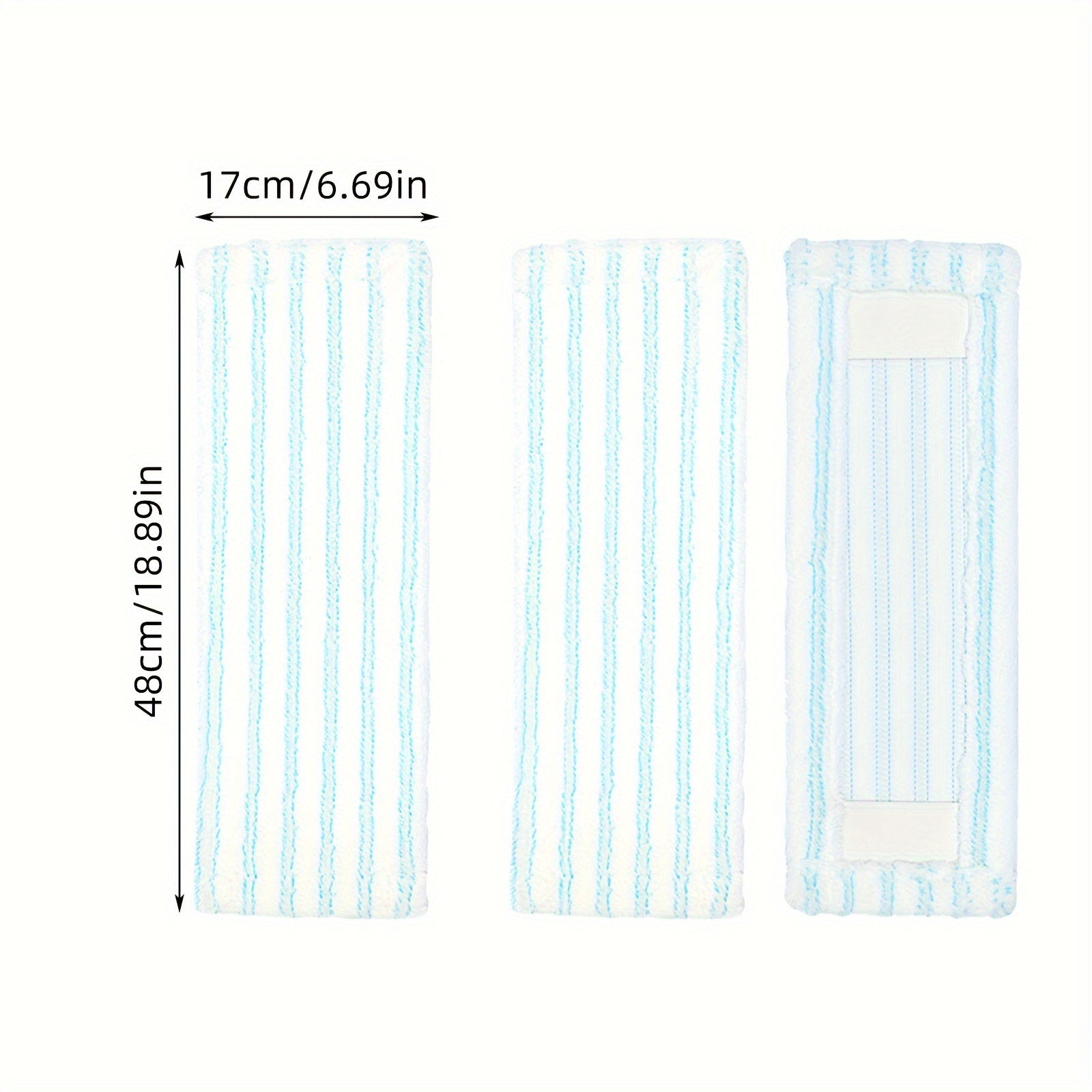 Microfiber Mop Pads Set of 3 for Easy Home Cleaning Long-Lasting and Reusable