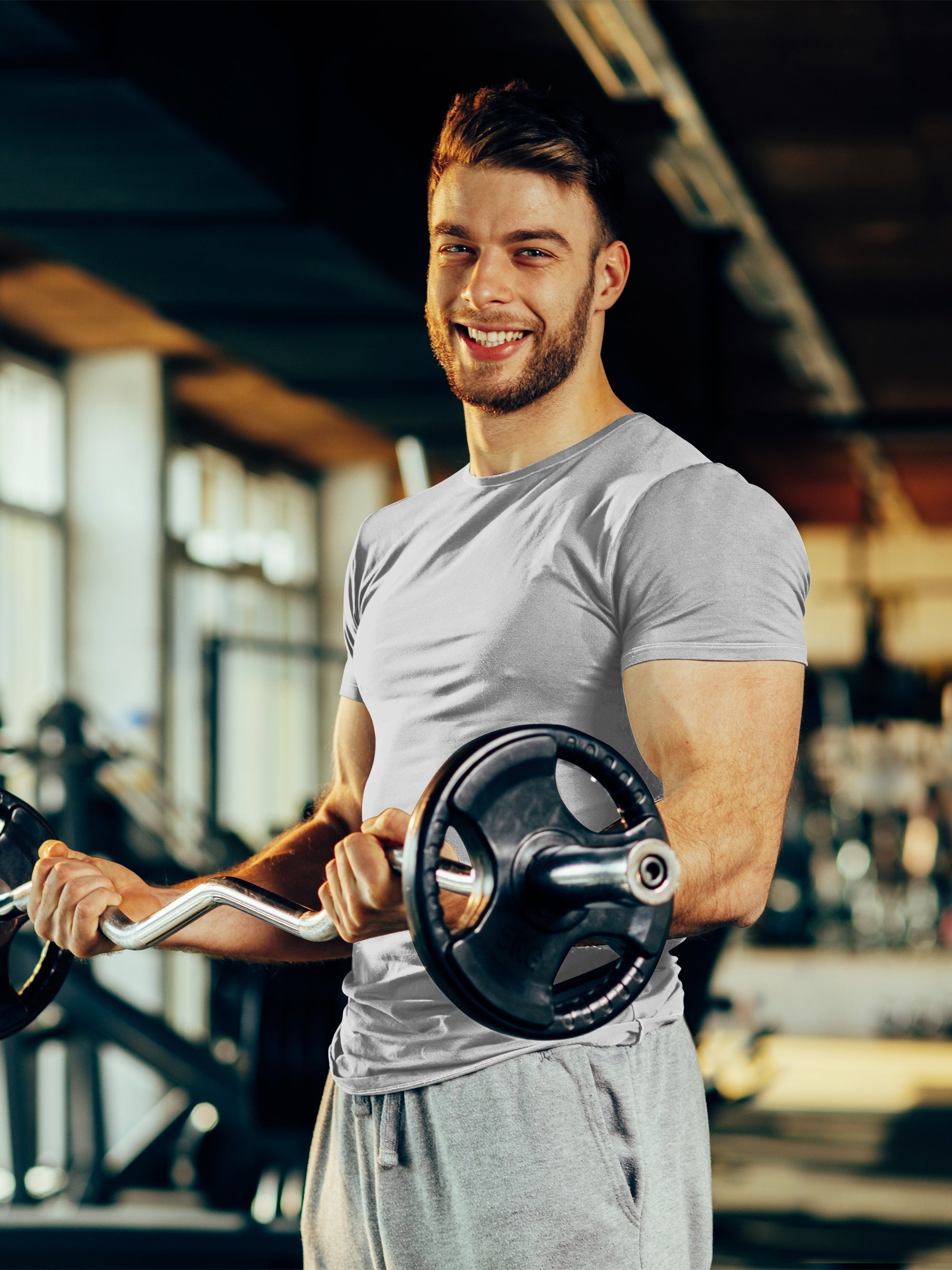 Мужские футболки для бега большого размера, 5 штук, спортивные, быстро сохнущие, дышащие, повседневные