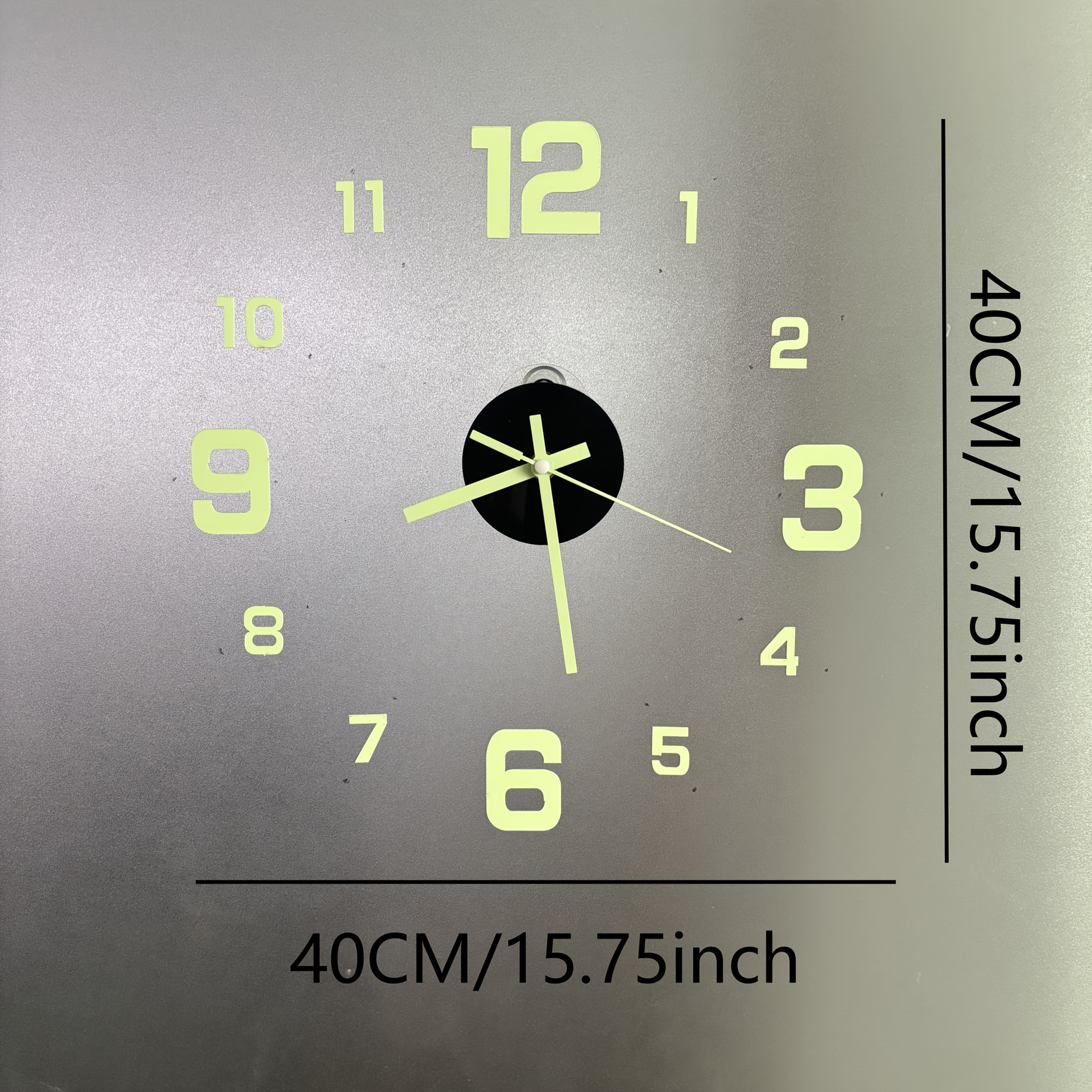 Modern Digital Wall Clock Large Luminous Display Silent Night Light Home Studio Decor