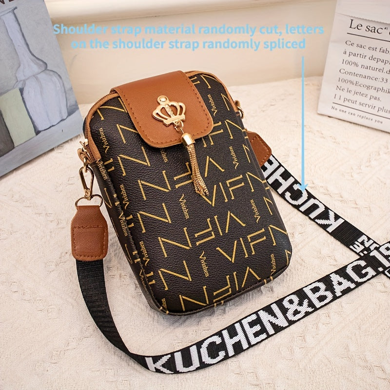 Casual Shoulder Bag for Women with Mobile Phone Pocket for Travel and Beach
