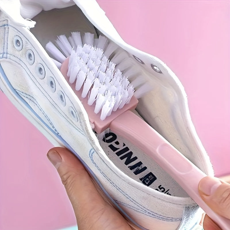 Unisex Plastic 5-in-1 Shoe Cleaning Brush with Scrubbing Head