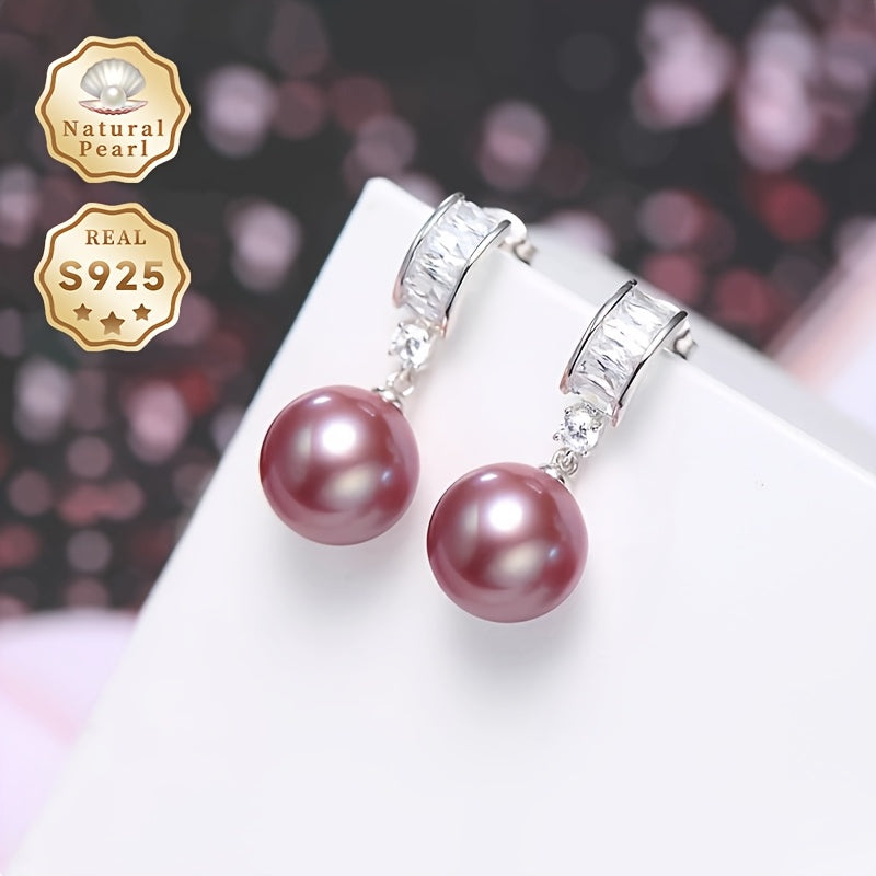 Zarif iyun tug'ilgan kun toshlari bilaguzuklari - Qora oltin halqalar bilan binafsha dumaloq toshlar, har kuni va rasmiy kiyimlar uchun mukammal - Sovg'a qutisida keladi