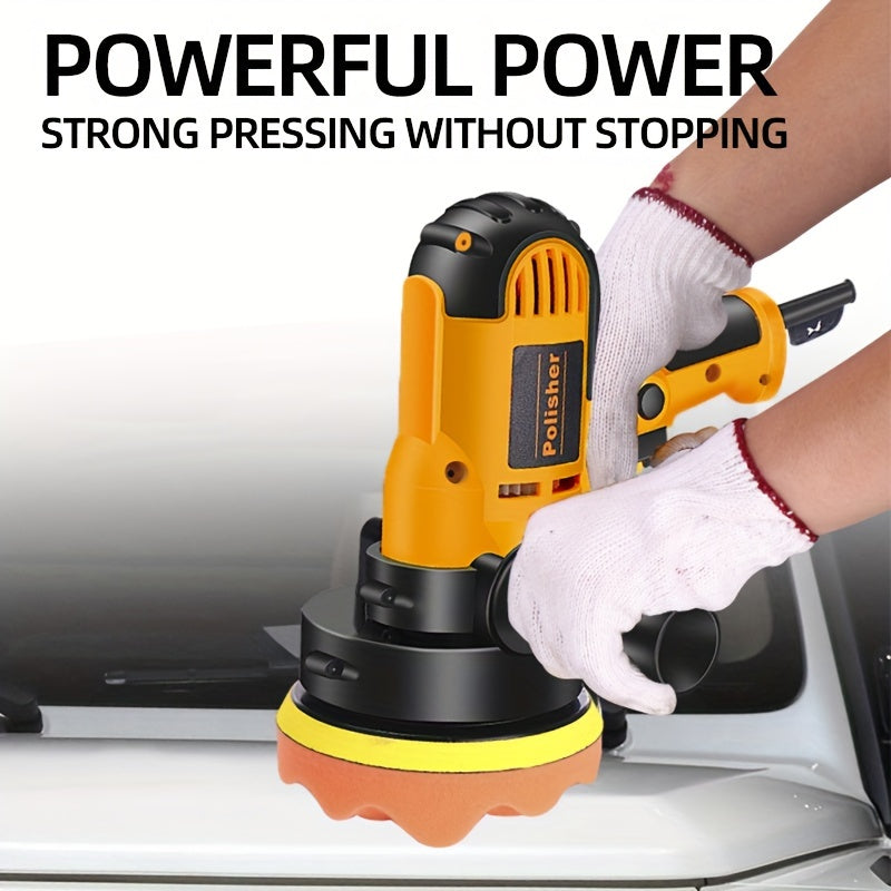 Mini Car Polisher Electric 220V EU Plug Adjustable Power for Car Waxing and Detailing