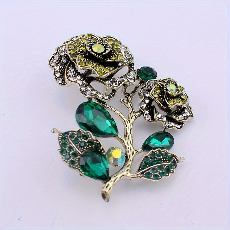 Zarif Kameliya Gul Brosh To'plami - Qadimiy Nafislikdan Ilhomlangan, Hashamatli Qotishmadan Yasalgan, Sviterlar va Palto'lar uchun Joziba Qo'shish uchun Ideal, Partiyalar va Kechki Ovqatlar uchun Mukammal