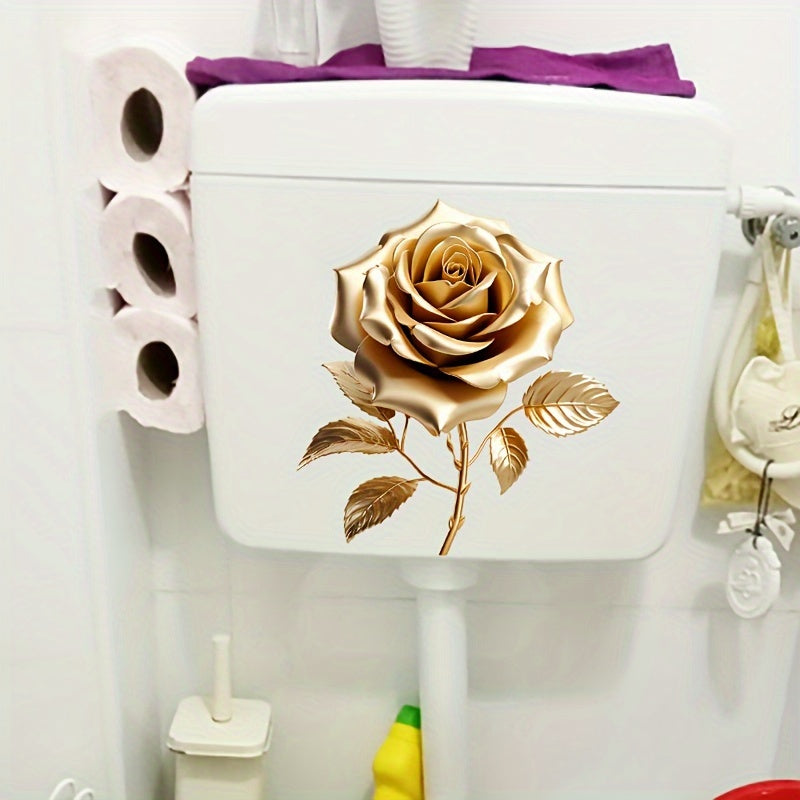 Waterproof Bathroom Wall Sticker Decal PVC Matte Finish Toilet Lid Decor