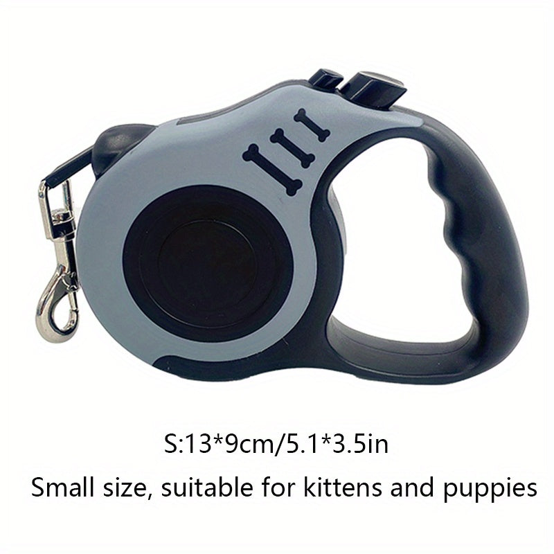 Dog Leash 10-Foot Retractable Dual Switch Polyamide Comfortable Grip