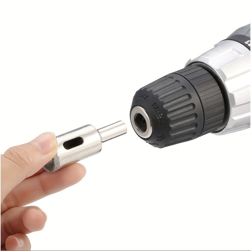 10-Piece Diamond-Coated Drill Bit Set for Tile Glass Marble 6-30mm