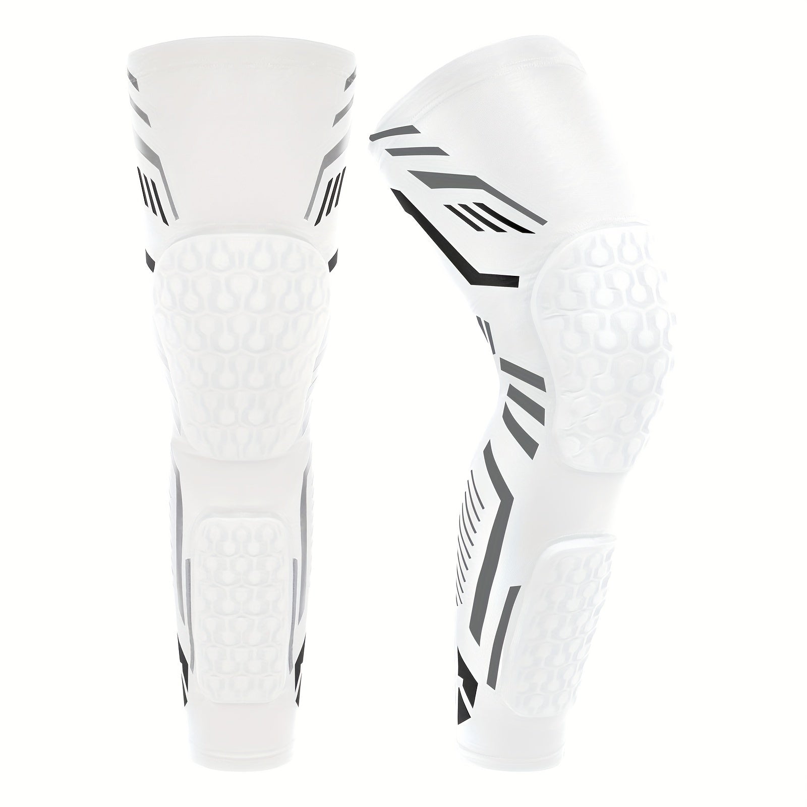 Sports Knee Pads Set Breathable Compression Honeycomb Padding for Patella Stabilization for Basketball Cycling Soccer Rugby