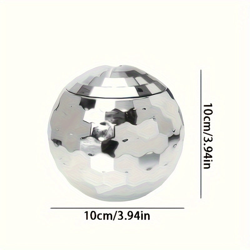 Copa de bola de purpurina esférica con pajita para fiestas