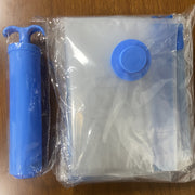 Kiyimlar va yostiq uchun qo'lda pompali 8 ta katta hajmdagi vakuum saqlash sumkasi to'plami