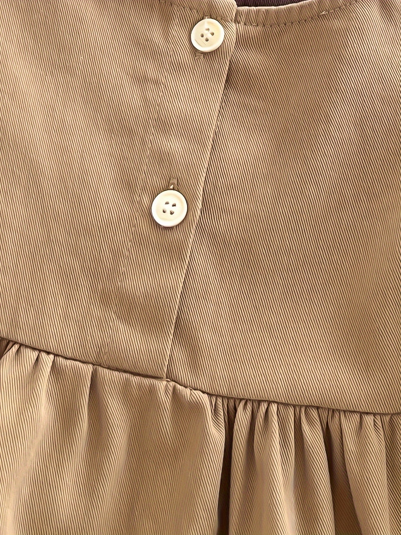 Infant Toddler Girls Vintage Princess Dress Woven Cotton Flared Knee Length