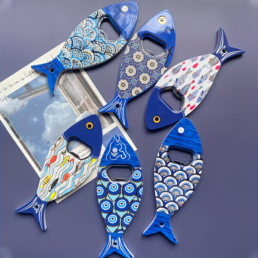 Festive Acrylic Fish Bottle Openers for Christmas Halloween Oktoberfest Kitchen Bar Accessories