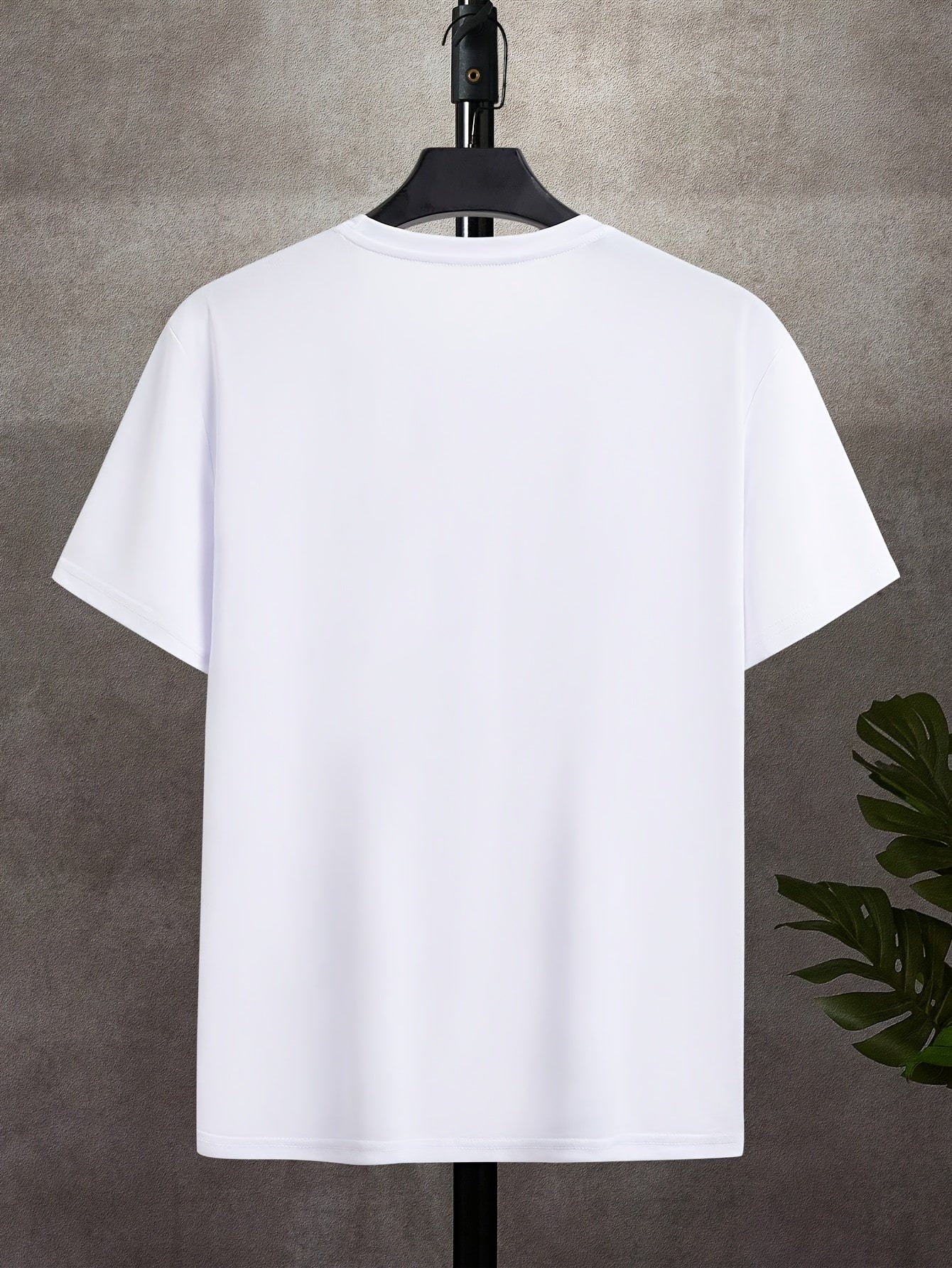 Мужская хлопковая графическая футболка с круглым вырезом, короткий рукав, повседневная, увеличенного размера