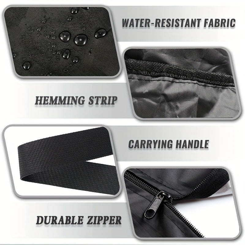 Outdoor Waterproof Cushion Storage Bag Heavy Duty 210D with Handle Black