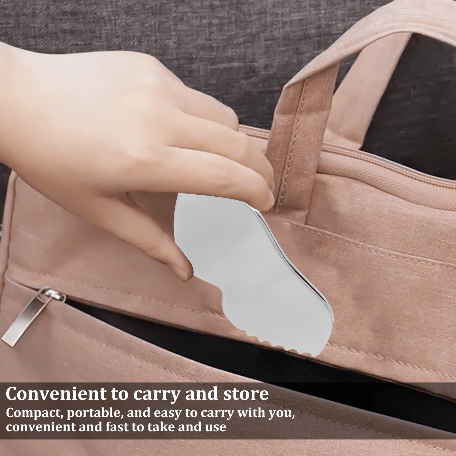 Stainless Steel Facial Gua Sha Tool with Teeth for Relaxation and Massage