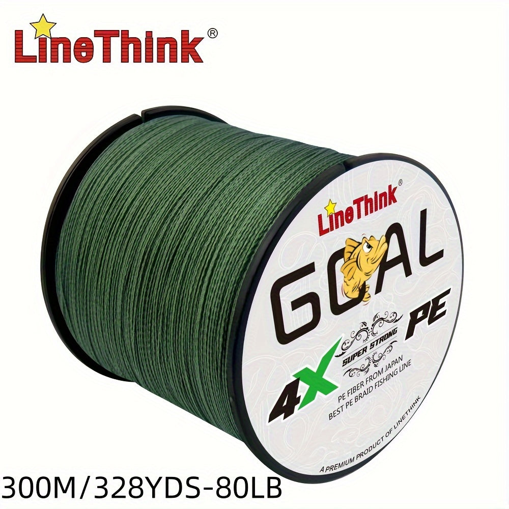 Durable 4-Strand Braided PE Fishing Line 500m Sea Fishing Green