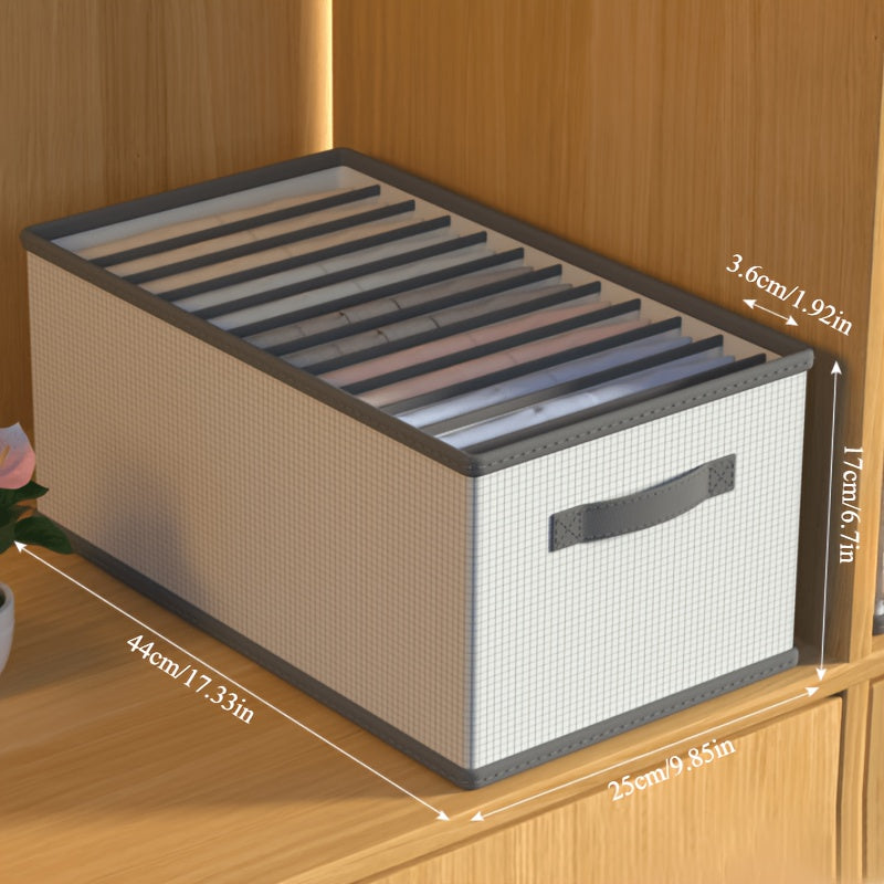 Organizador de cesta de almacenamiento plegable para armario y espacio de viaje, diseño de cuadrícula duradero y que ahorra espacio