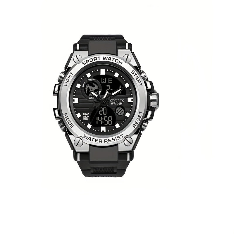 Men's Waterproof Smartwatch with Large Dial Luminous Display and Calendar