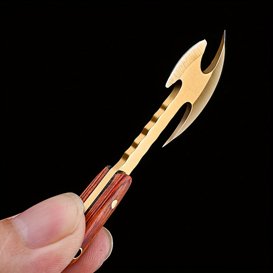 Men's Outdoor Keychain Tool Mini EDC Knife Small Kitchen Use Compact Black