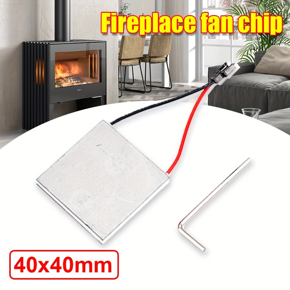 Thermoelectric Fireplace Fan Chips Aluminum Stove Oven Electricity Generator