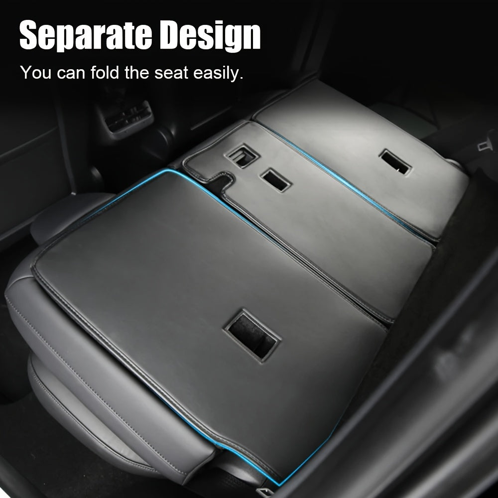 Rear Seat Backrest Cover for Model Y/3 Durable Seat Protector with Kick Pad