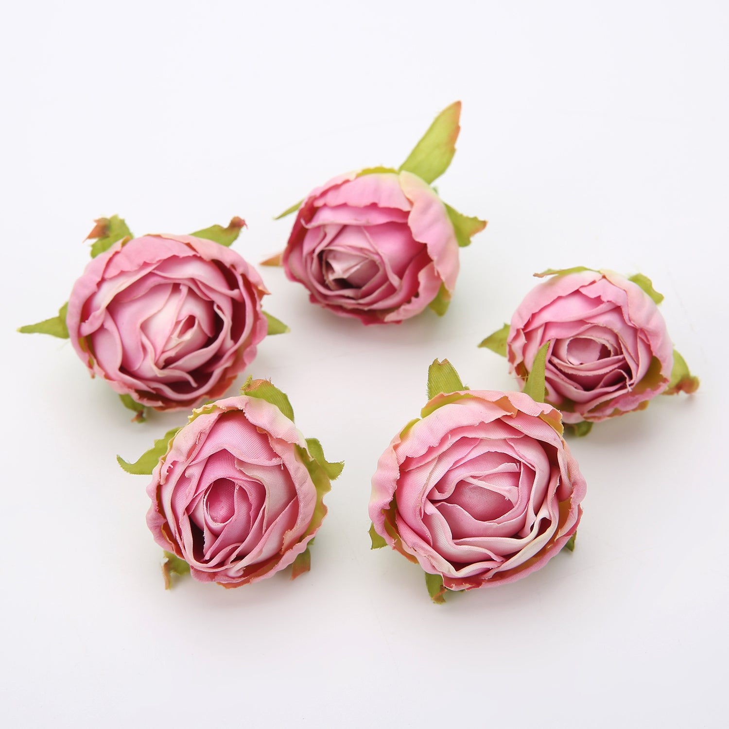 10 Pieces Silk Rose Tea Buds for Wedding Bouquets and Christmas Decorations