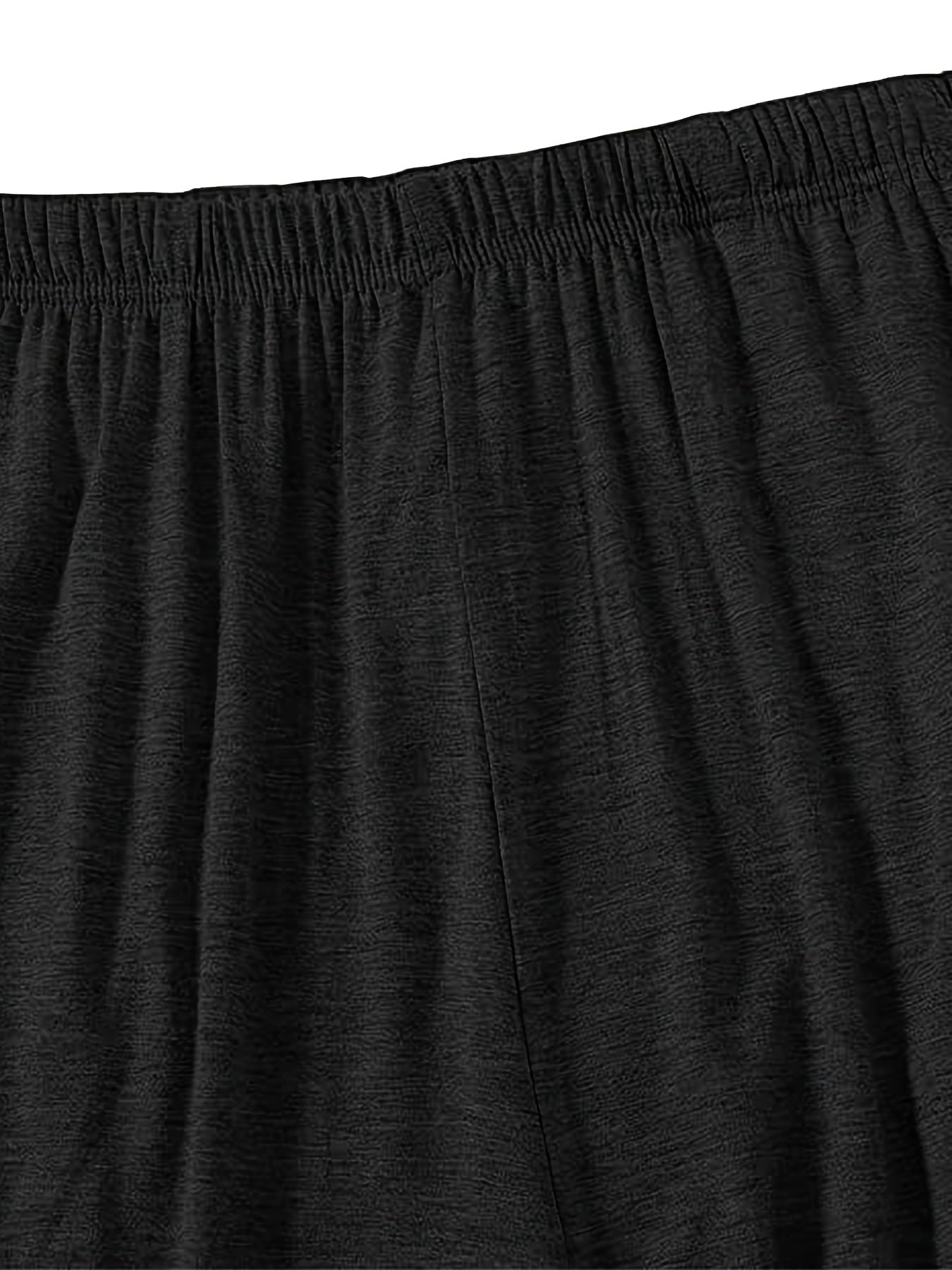 Pantalones de pijama para hombre de modal con cintura elástica, color sólido, conjunto de ropa de dormir casual, pack de 2